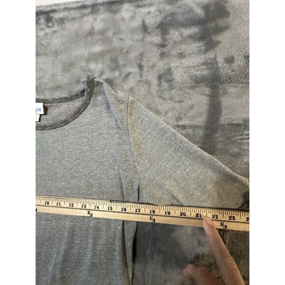 LULAROE Short Sleeve T Shirt Dress Grey M - Picture 5 of 6